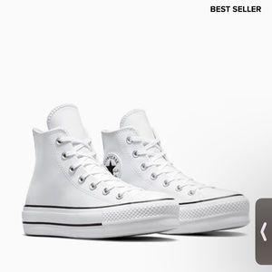 Chuck Taylor All Star Lift Platform Leather (size:3) (EUR: 35) (CM:22)